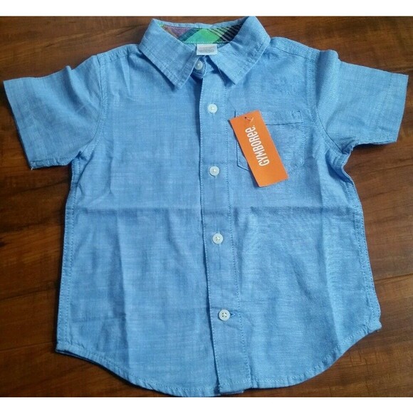 Gymboree Boy's Short Sleeve Button up Woven Dress Pants NEW Tags Attached 2T $60 - Picture 5 of 6